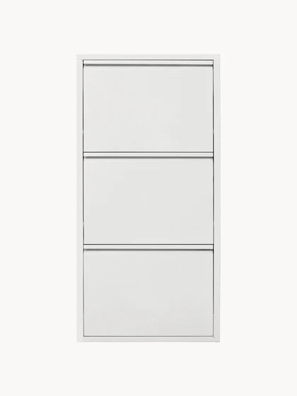 Pack de 2 - 1 pagado = 2 recibidos Mueble zapatero mural plegable Caruso - Blanco