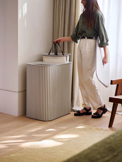 Pack de 2 - 1 pagado = 2 recibidos Cesto de ropa Luxe, 2 o 3 compartimentos