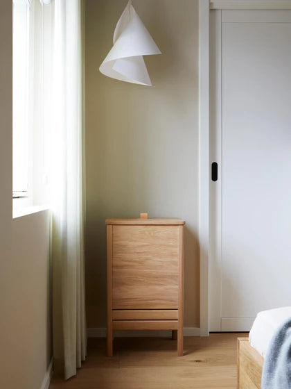 Pack de 2 - 1 pagado = 2 recibidos Cesto de ropa de madera de roble, línea A