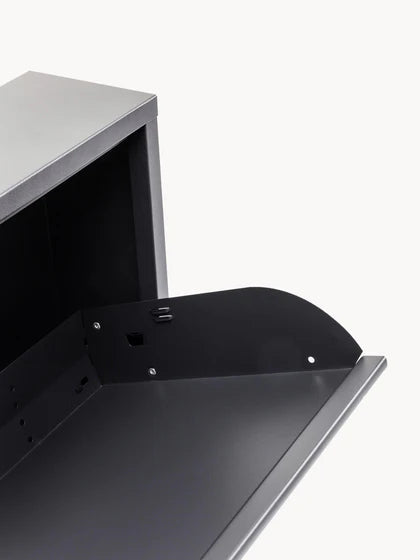 Pack de 2 - 1 pagado = 2 recibidos Mueble zapatero mural plegable Caruso - Gris oscuro