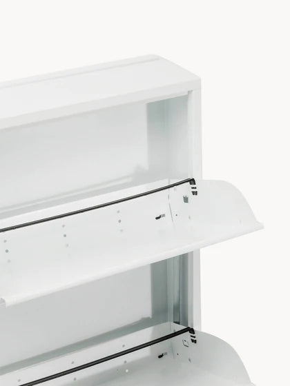 Pack de 2 - 1 pagado = 2 recibidos Mueble zapatero mural plegable Caruso - Blanco