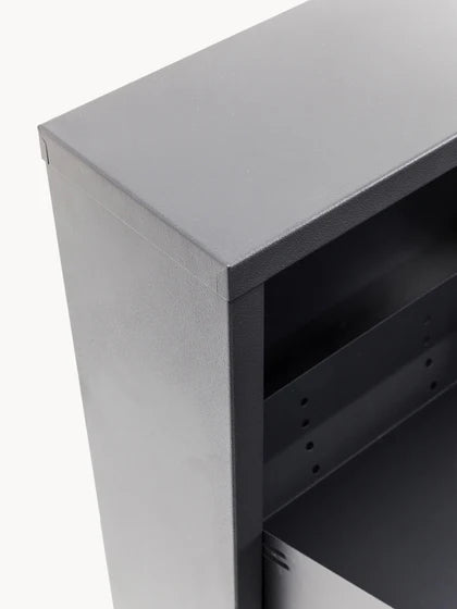 Pack de 2 - 1 pagado = 2 recibidos Mueble zapatero mural plegable Caruso - Gris oscuro