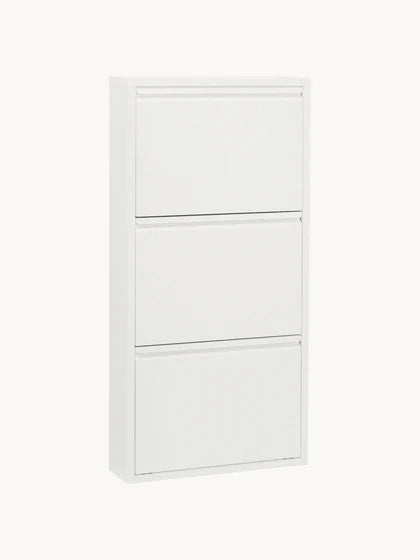 Pack de 2 - 1 pagado = 2 recibidos Mueble zapatero mural plegable Caruso - Blanco