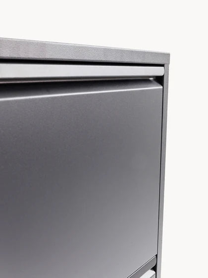 Pack de 2 - 1 pagado = 2 recibidos Mueble zapatero mural plegable Caruso - Gris oscuro