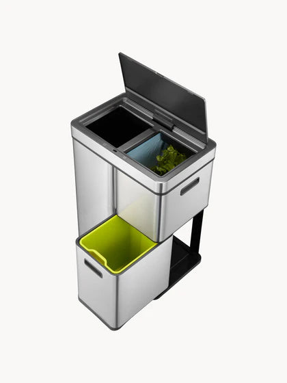 Pack de 2 - 1 pagado = 2 recibidos Cubo de basura Mirage con sensor, 30 L + 2 x 15 L