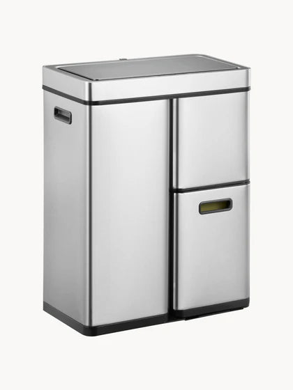 Pack de 2 - 1 pagado = 2 recibidos Cubo de basura Mirage con sensor, 30 L + 2 x 15 L