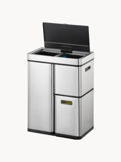 Pack de 2 - 1 pagado = 2 recibidos Cubo de basura Mirage con sensor, 30 L + 2 x 15 L