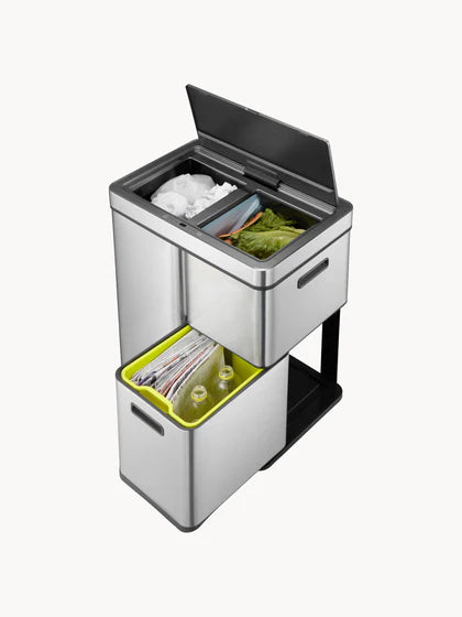 Pack de 2 - 1 pagado = 2 recibidos Cubo de basura Mirage con sensor, 30 L + 2 x 15 L